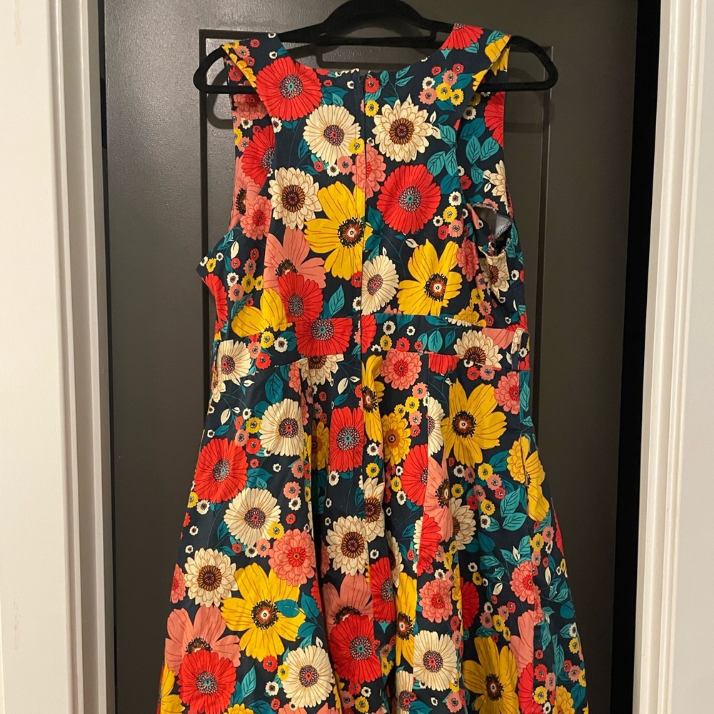 ModCloth Floral Fit and Flare Dress